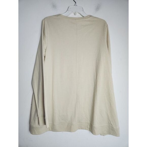 Logo by Lori Goldstein Beige & Camo V-Neck Sweatshirt & Cami Set size Large - Picture 11 of 12